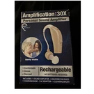 Basics 30X Bte Rechargeable Hearing Amplifier Beige Volume Control. Fixed Price $26.99.