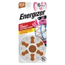 Hearing Aid Batteries Size 312, Brown Tab, 6 Pack. Fixed Price $16.24.