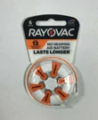 Rayovac Longer Lasting Hearing Aid Batteries 6 Pack New! Nib. Fixed Price $11.99.