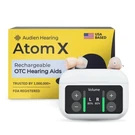 Audien Atom X Hearing Aid For Seniors & Adults - Noise Cancelling, Touchscreen. Fixed Price $631.72.