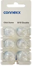 Siemens Click 8/10 Mm Double For Ric Hearing Aids - 6 Domes Each. Fixed Price $10.99.