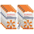 Zenipower Size 13 Hearing Aid Batteries (60 Pack) + Battery Holder. Fixed Price $15.74.
