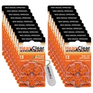 Hearclear Size 13 Hearing Aid Batteries (120 Pack) + Battery Holder. Fixed Price $31.96.