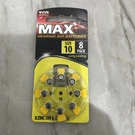 8 Pk Cvs Max Hearing Aid Batteries Size 10 Exp May 2027. Fixed Price $9.00.