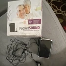 Newear Pocketsound Hearing Amplifier Body Aid Volume Control Black/silver Manual. Fixed Price $39.00.
