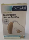 Nuvomed Rechargeable Over The Hearing Amplifier W/ Charging Dock. Fixed Price $8.00.