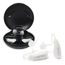 Comfortable & Rechargeable Otc Hearing Aids, White, Behind-the-ear. Fixed Price $129.00.