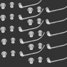 30PCS Plug With 10 Tubes Siemens Resound Bte Hearing Aids Eartips Domes. Fixed Price $14.99.