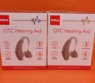 Rca Otc Hearing Aids IP22 Water Resistant Rechargeable Color Gray Right And Left. Fixed Price $45.59.
