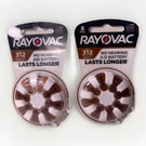 Lot Of Rayovac Size 312 Hearing Aid Batteries 8 Count Each Pack Exp 2025. Fixed Price $13.95.