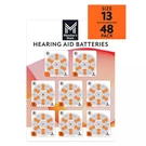 Member's Mark Hearing Aid Batteries, Size 13, Orange Tab, 48 Count. Fixed Price $23.99.