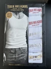 True Religion Men's Premium 5-PACK Tank Tops White Size. Fixed Price $19.99.