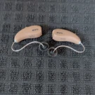 Oticon Beige Receivers Canal Ric Hearing Aids Pair For Both Ears. Fixed Price $89.00.
