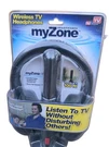 My Zone Wireless Tv Headphones As Seen Telebrands Battery Powered Deaf. Fixed Price $30.00.