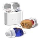 Enafort Hearing Amplifier Rechargeable, Mini Cic Digital Aids, Red/blue. Fixed Price $31.94.