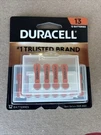 Duracell Hearing Aid Batteries Orange Size 13, 12 Count Pack, 13A New. Fixed Price $12.95.