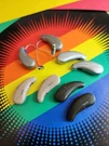Pair Of Signia Pure Charge & Go 5NX Ric Hearing Aids With New Batteries. Fixed Price $597.00.