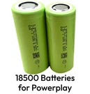 Powerplay Battery 18500 18490 2400MAH 3.7V Rechargable Li-ion Immersionrc 2-PACK. Fixed Price $9.99.