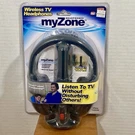 Telebrands My Zone Wireless Tv Headphones 100 Ft. Range As Seen Sealed. Fixed Price $24.50.