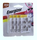 Energizer 312 (24 Pack) Zinc Air 1.45V Hearing Aid Batteries. Fixed Price $18.69.