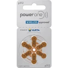 6 Power One Varta Size 312 PR41 Hearing Aid Batteries 1.45V Zinc New. Fixed Price $7.24.