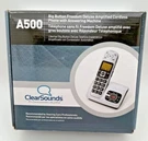Clearsounds A500 Big Button Amplified Cordless Phone & Answering Machine. Fixed Price $17.99.