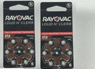 Rayovac Loud N' Clear 312 Hearing Aid Batteries- Pack New. Fixed Price $10.99.