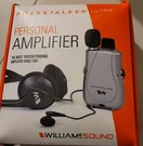 Williams Sound Pocketalker Ultra Personal Amplifier Pkt D1 Euc. Fixed Price $49.99.