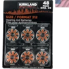 1.45 Volt Mercury Free Quality Hearing Aid Batteries, 312 48-PACK. Fixed Price $41.27.
