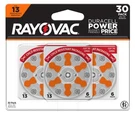 Rayovac Zinc Air Size 13 (orange) Hearing Aid Batteries 2 Pack. Fixed Price $22.10.