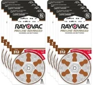 Rayovac Proline Advanced Hearing Aid Batteries Size 312 (60 Pack). Fixed Price $36.35.