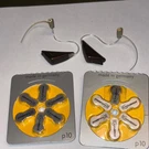 Set Of 2 Oticon Like Delta Hearing Aides Packs Batteries, Tested& Working. Fixed Price $199.00.