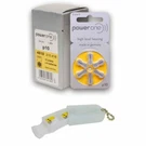 Powerone Hearing Aid Size 10 (60 Batteries) + Battery Caddy, Exp 2029. Fixed Price $17.99.