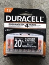 Duracell Long Lasting Batteries DA13B24ZM Piles New. Fixed Price $11.00.