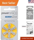 Pack Of 60 Mercury-free Hearing Aid Batteries Reliable Power & Eco-friendly. Fixed Price $43.99.