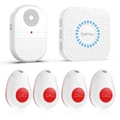 Calltou Wireless Caregiver Pager Button For Hard Of Hearing 500FT Emerge.... Fixed Price $64.56.