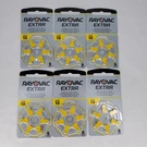 Rayovac Extra Size 10 Hearing Aid Batteries 6- Packs Exp 2/25. Fixed Price $19.66.