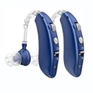 Pair Rechargeable Digital Hearing Aid Behind The Invisible Sound Amplifier. Fixed Price $39.99.