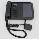 Clear Captions Blue Telephone Hearing Impaired Amplified Phone, W/cords. Fixed Price $13.99.