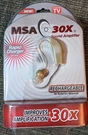 New Msa 30X Sound Amplifier Rechargeable Item Ear Buds Rapid Charger Sealed. Fixed Price $16.28.