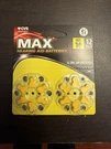 Cvs Max Hearing Aid Batteries Size 10 Pack Of 12 Expires 07/2028. Fixed Price $7.00.