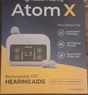 Audien Hearing Atom X Ite Rechargeable Bluetooth Aids W/ Charging Case. Fixed Price $89.00.