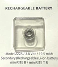 New, Oem For Oticon Z22A Model Rechargeable Battery,. Fixed Price $46.00.