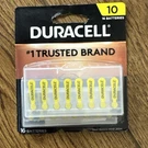 Duracell Size 10 - 16 Batteries . Exp 03 / 2024. Fixed Price $7.99.