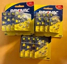3X32PK Rayovac Hearing Aid Batteries L10ZA-24ZMUPC. Type 10. 1.45V. Exp 07/20. Fixed Price $10.99.