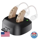 Digital Hearing Amplifier - Pair Of 2 Noise Cancelling One Touch Volume Control. Fixed Price $84.67.