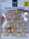 Size 10 Hearing Aid Batteries 48 Count Members Mark Exp 05/ 2028. Fixed Price $10.00.