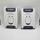 2 Headsets Tv Ears Wireless 5.0 Item #11641 Voice Clarifying Listening Analog. Fixed Price $39.87.