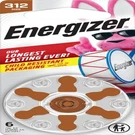 Energizer Hear Aid Zinc 312CR Battery 6CT. Fixed Price $14.76.