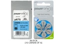 90-PACK Size P675 Powerone Hearing Aid Batteries. Fixed Price $86.29.